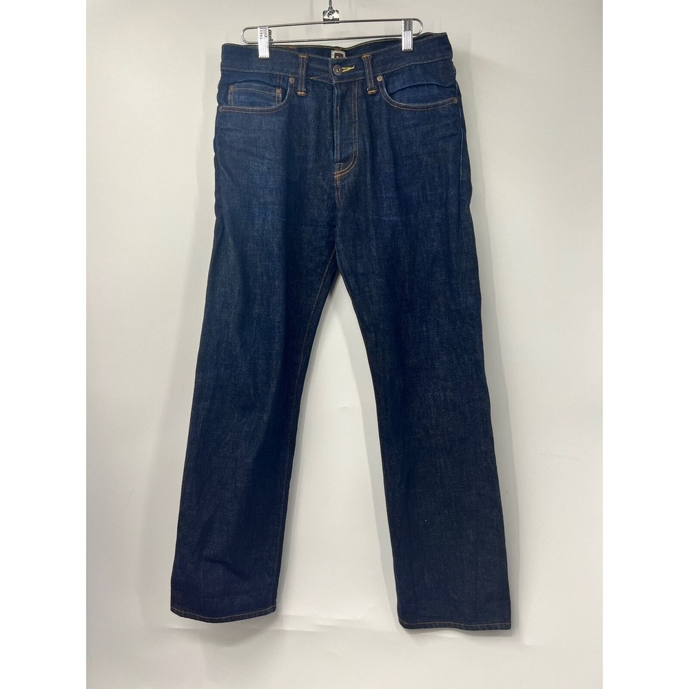 Tellason Sheffield Straight Tapered Mens Jeans Dark Wash Size 30 Made in USA
